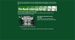 Desktop Screenshot of handletteringforum.com
